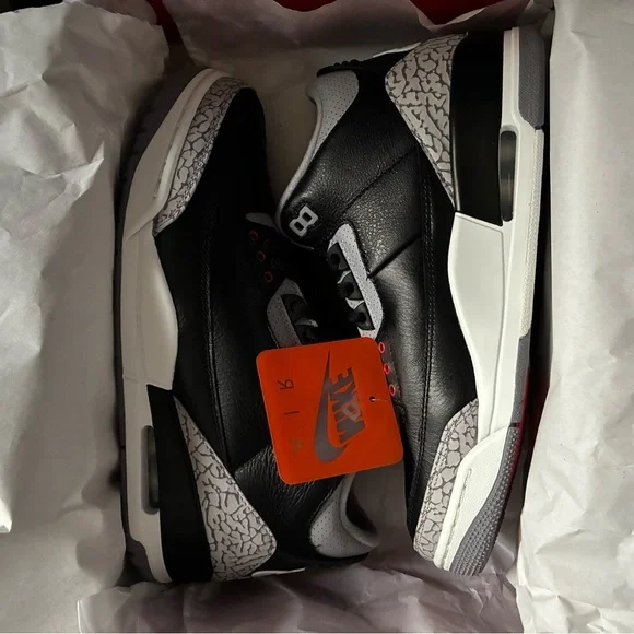Jordan Black and Gray Sneakers with Classic Basketball Silhouette